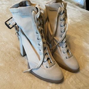 Taupe booties